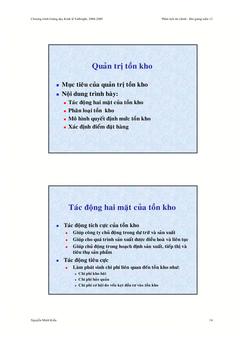 image for page Bài giảng quản trị tiền mặt và tồn kho