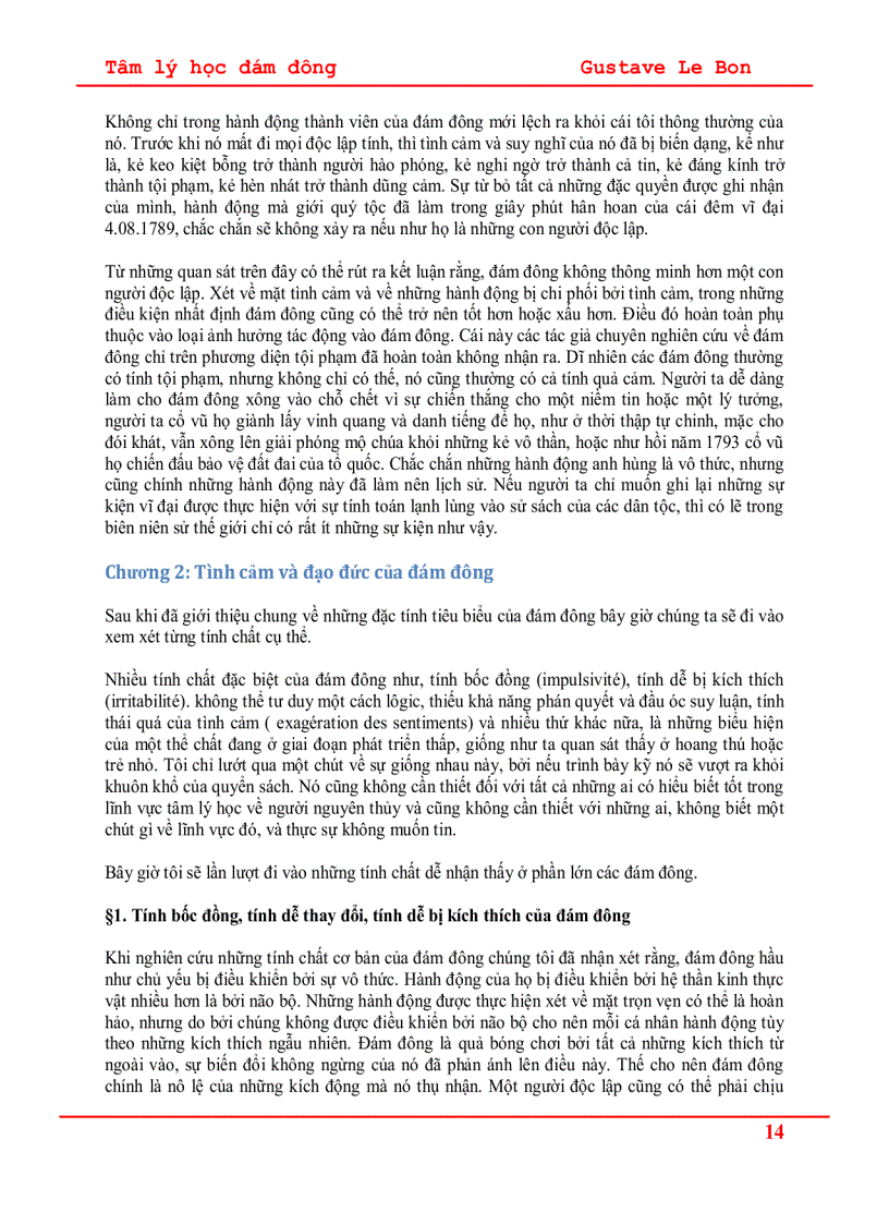 image for page Tâm Lý Học Đám Đông