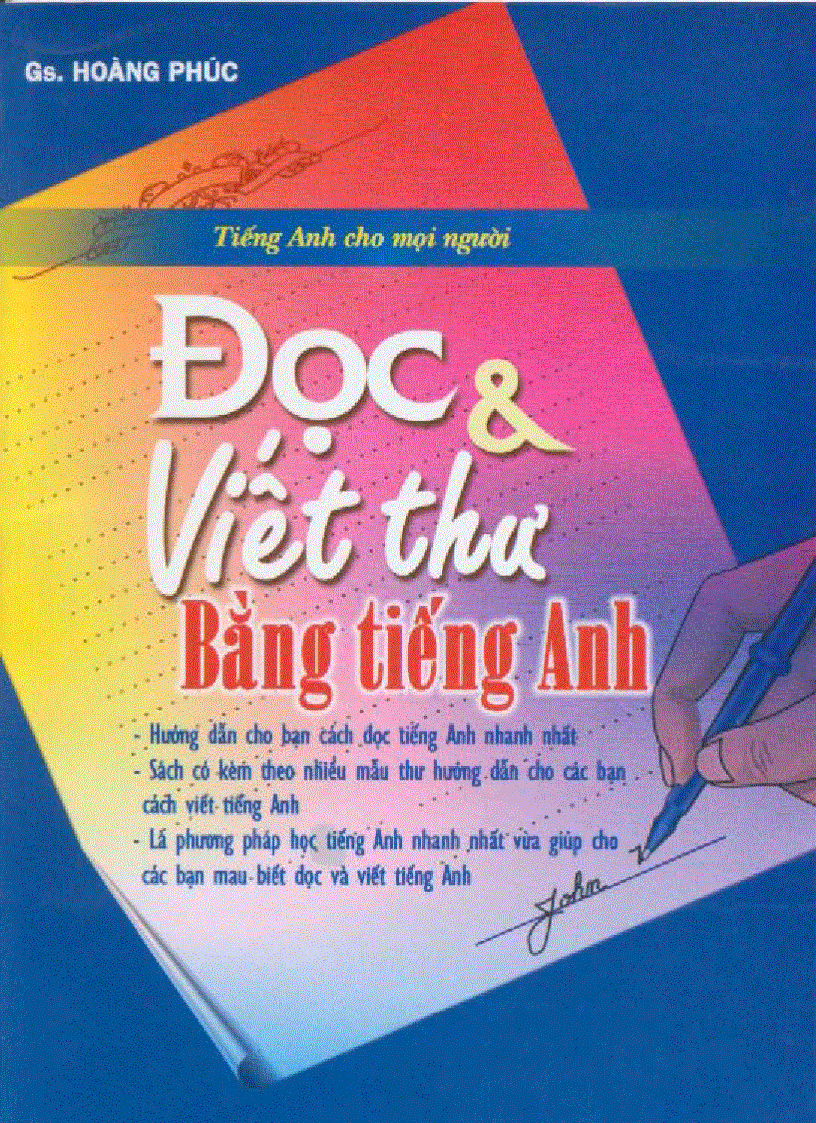 image for page Đọc và viết thư bằng TIếnG ANH gs Hoàng phúc