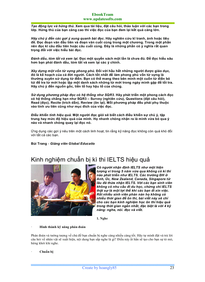 image for page Kinh nghiệm học tiếng anh mọi lứa tuổi gồm 58 trang