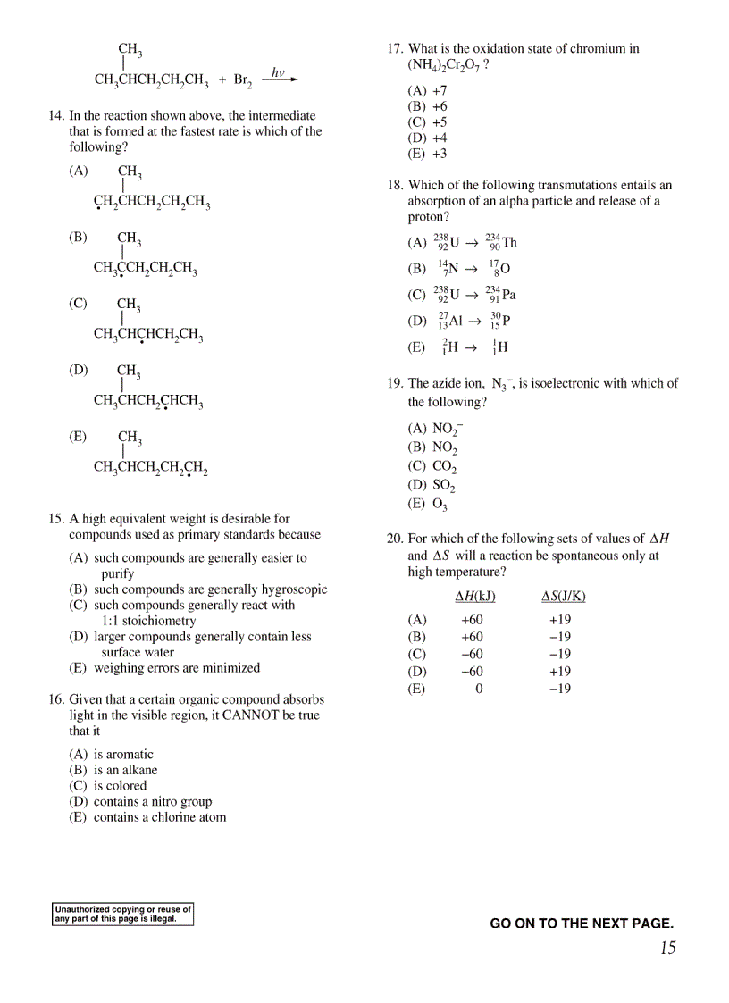 image for page Chemistry Test Practice Book Các bài test ngoại ngữ về hóa học