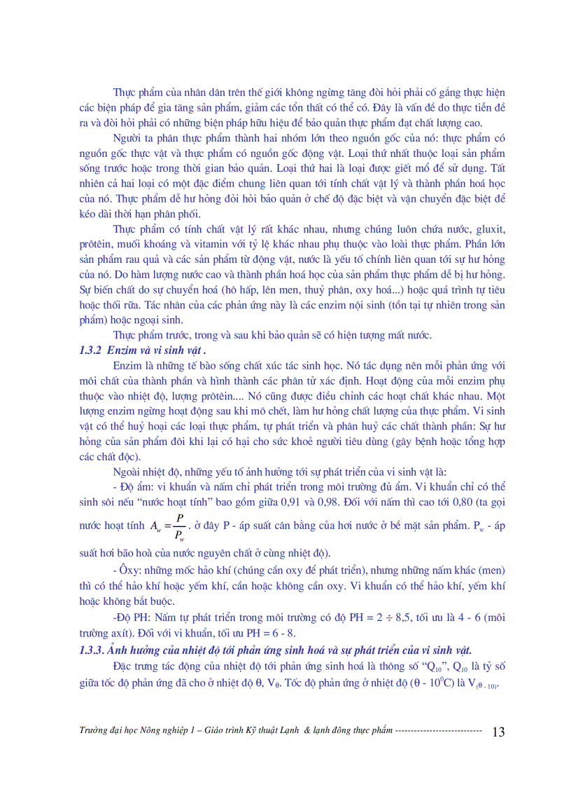 image for page Giáo trình kỹ thuật lạnh và lạnh đông thực phẩm