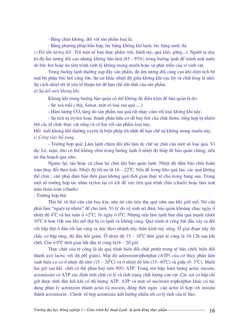 image for page Giáo trình kỹ thuật lạnh và lạnh đông thực phẩm