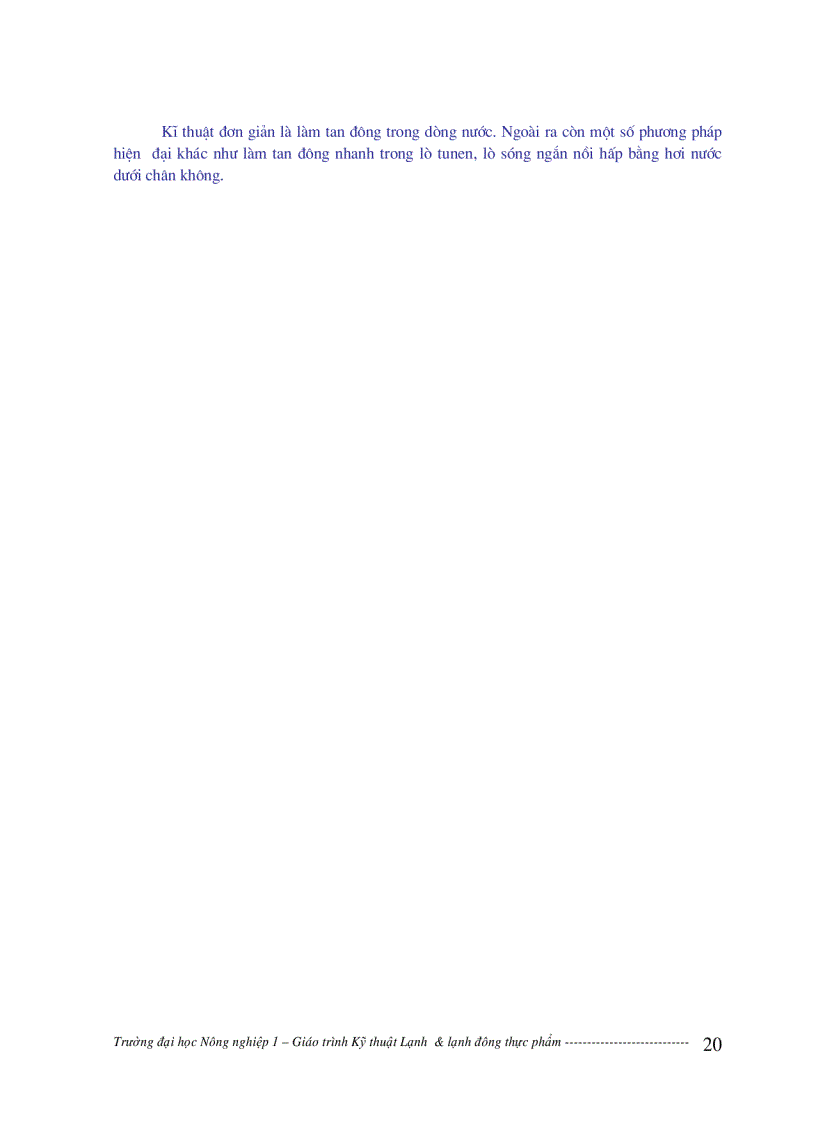 image for page Giáo trình kỹ thuật lạnh và lạnh đông thực phẩm