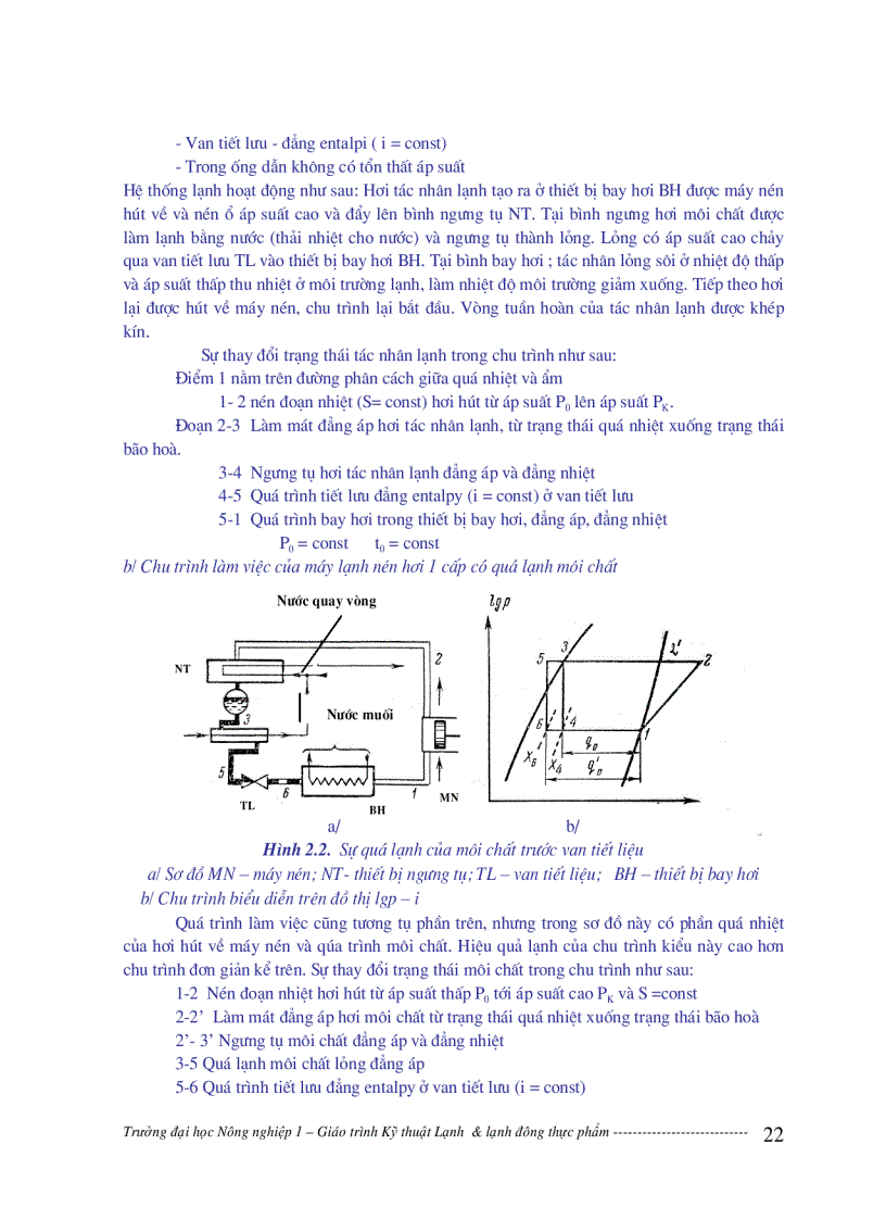 image for page Giáo trình kỹ thuật lạnh và lạnh đông thực phẩm