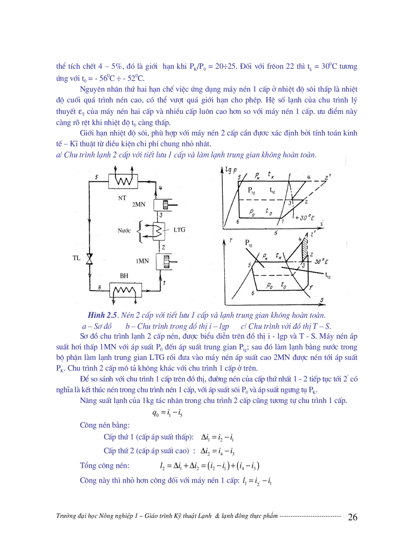 image for page Giáo trình kỹ thuật lạnh và lạnh đông thực phẩm