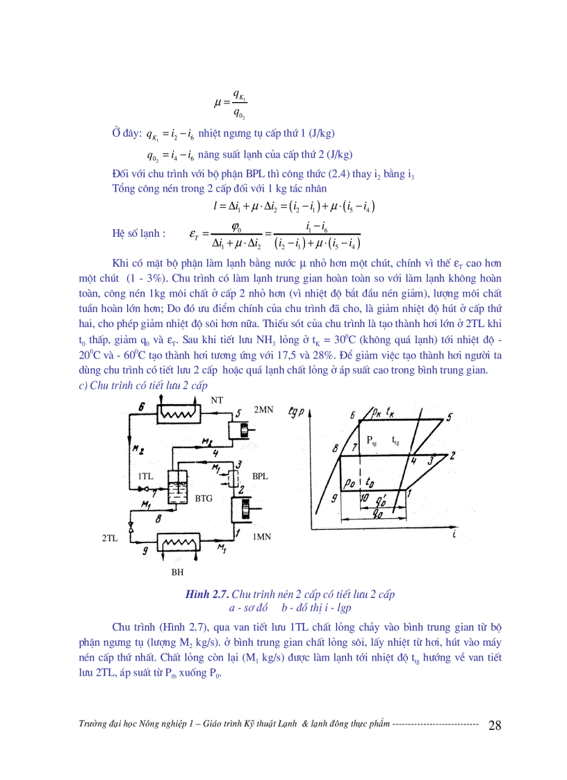 image for page Giáo trình kỹ thuật lạnh và lạnh đông thực phẩm