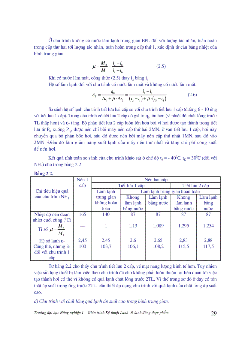 image for page Giáo trình kỹ thuật lạnh và lạnh đông thực phẩm