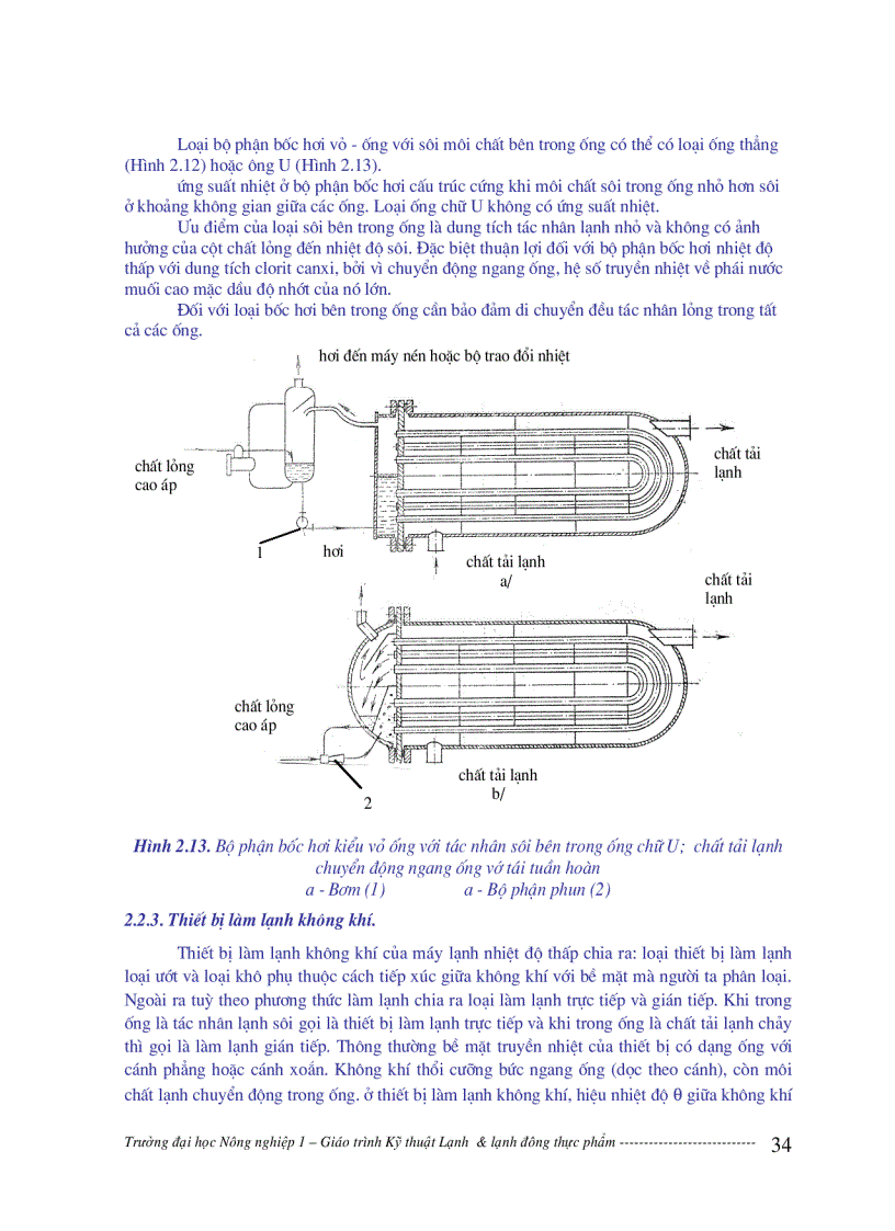 image for page Giáo trình kỹ thuật lạnh và lạnh đông thực phẩm