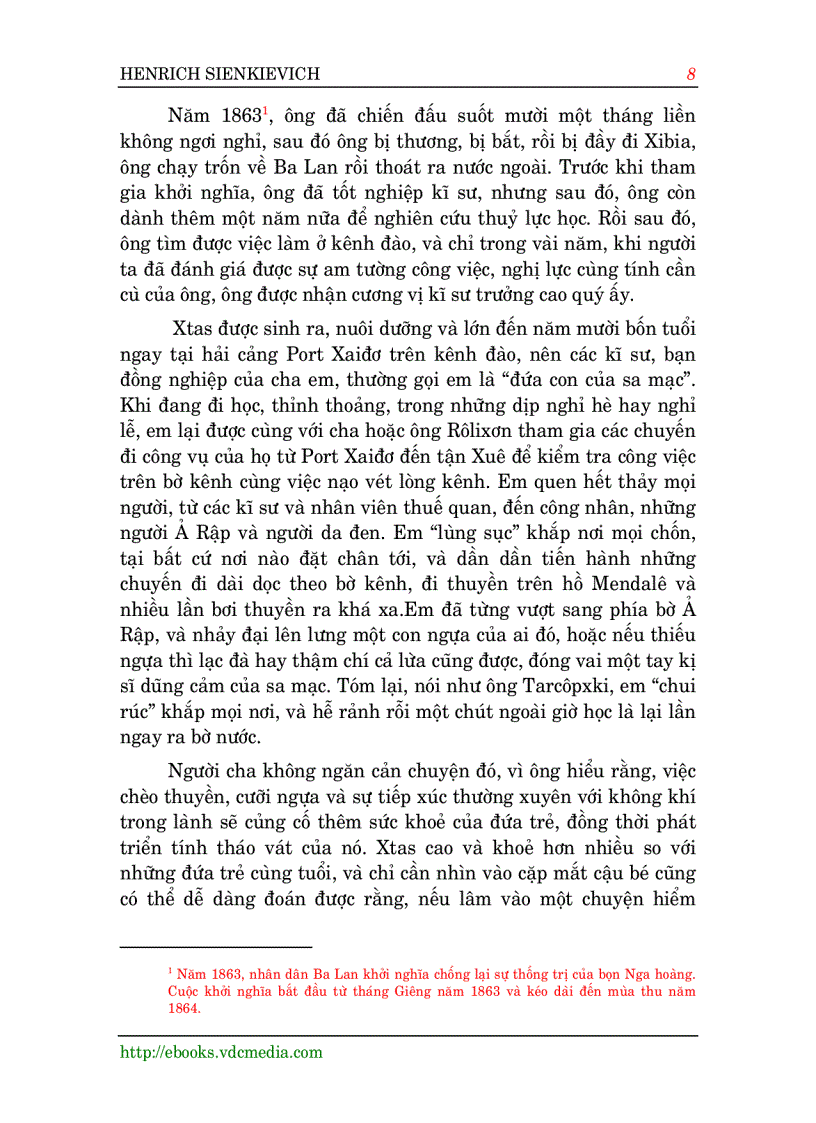 image for page Trên Sa Mạc và trong Rừng thẳm Henric