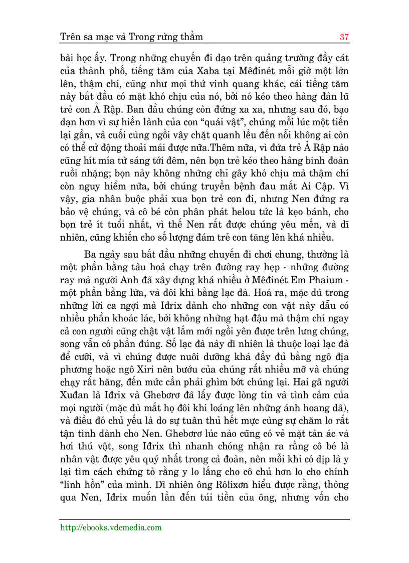 image for page Trên Sa Mạc và trong Rừng thẳm Henric