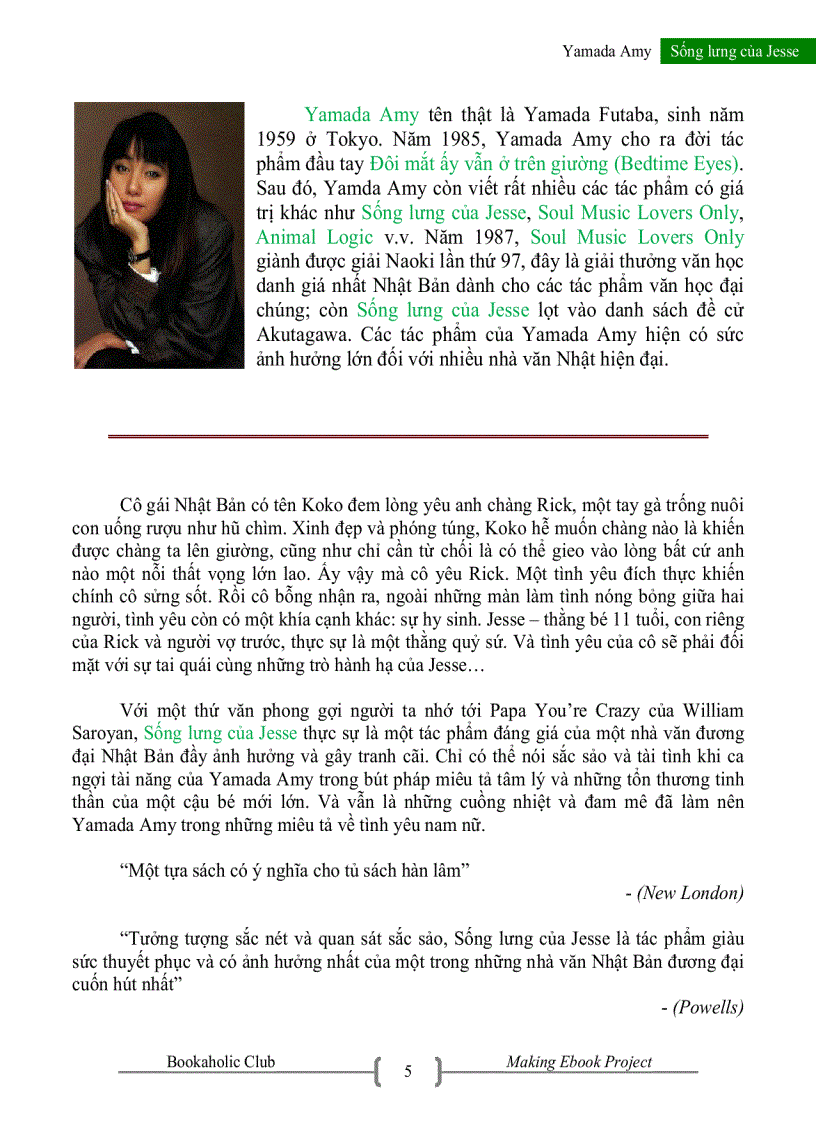 image for page Sống Lưng Của Jesse Yamada Amy Thuỳ Dương Na dịch