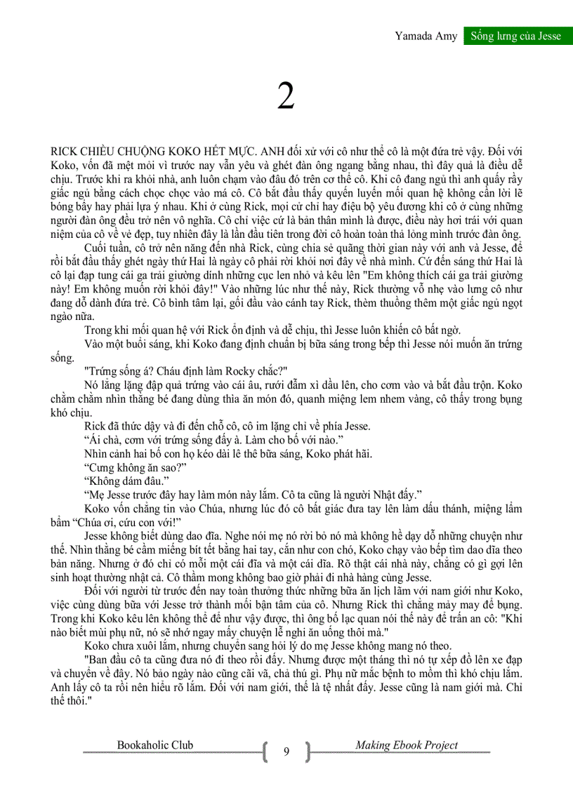 image for page Sống Lưng Của Jesse Yamada Amy Thuỳ Dương Na dịch