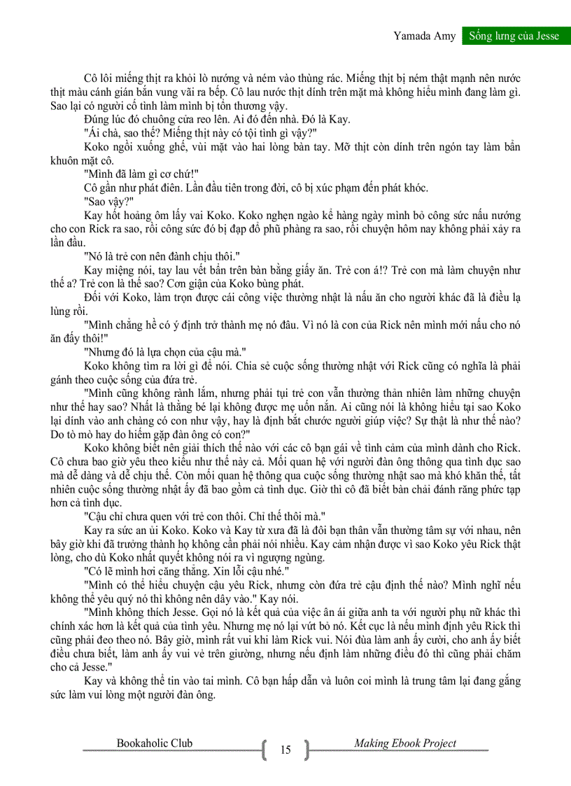 image for page Sống Lưng Của Jesse Yamada Amy Thuỳ Dương Na dịch