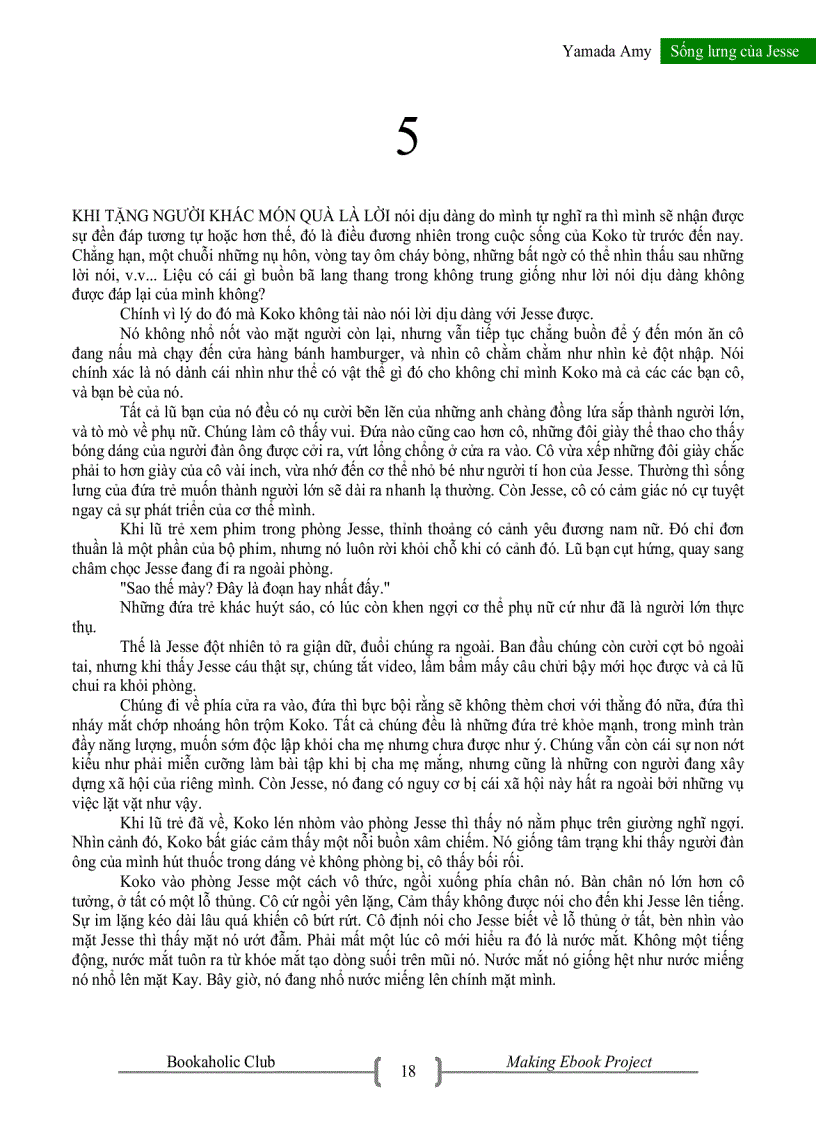 image for page Sống Lưng Của Jesse Yamada Amy Thuỳ Dương Na dịch