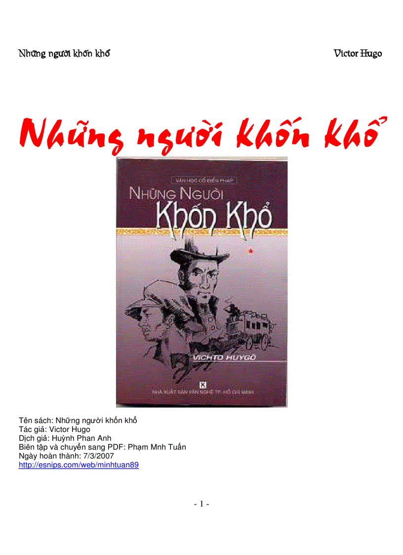 image for page Những người khốn khổ Victor Hugo