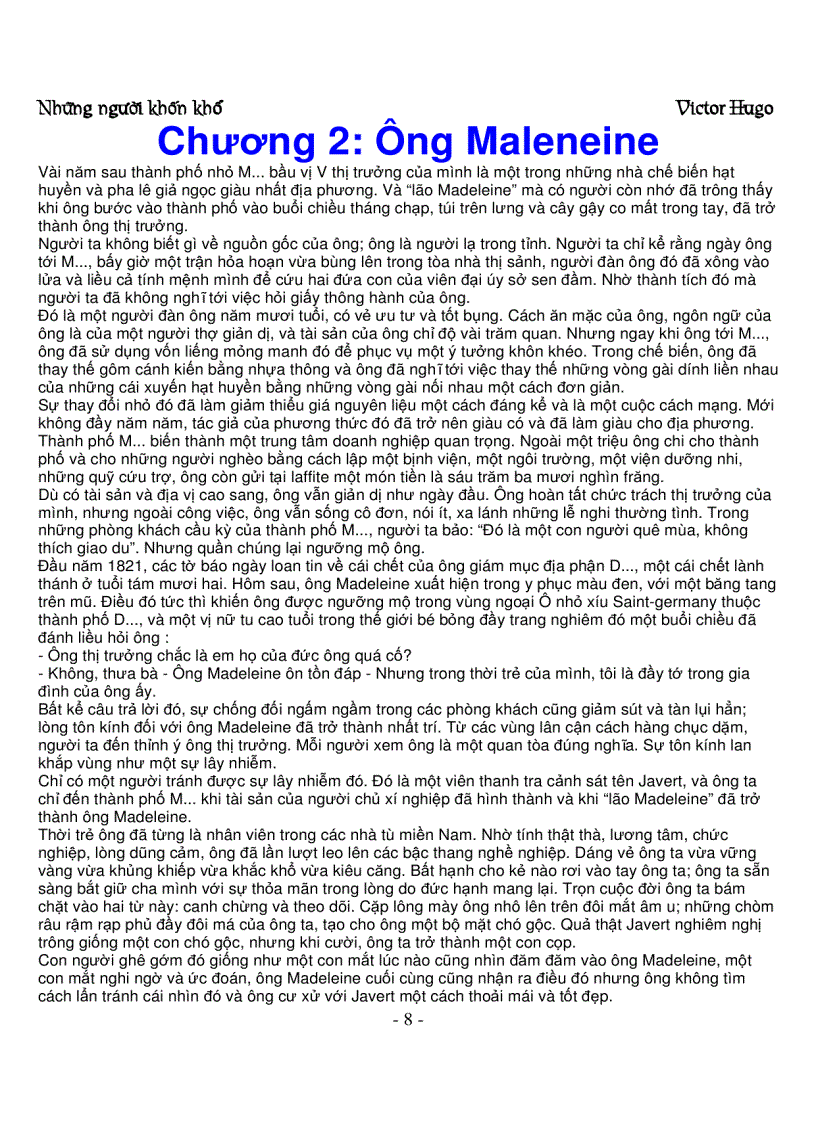 image for page Những người khốn khổ Victor Hugo