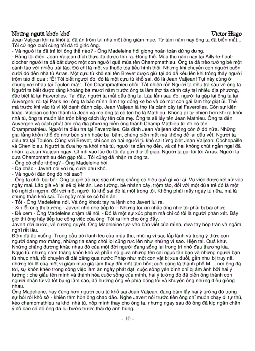 image for page Những người khốn khổ Victor Hugo