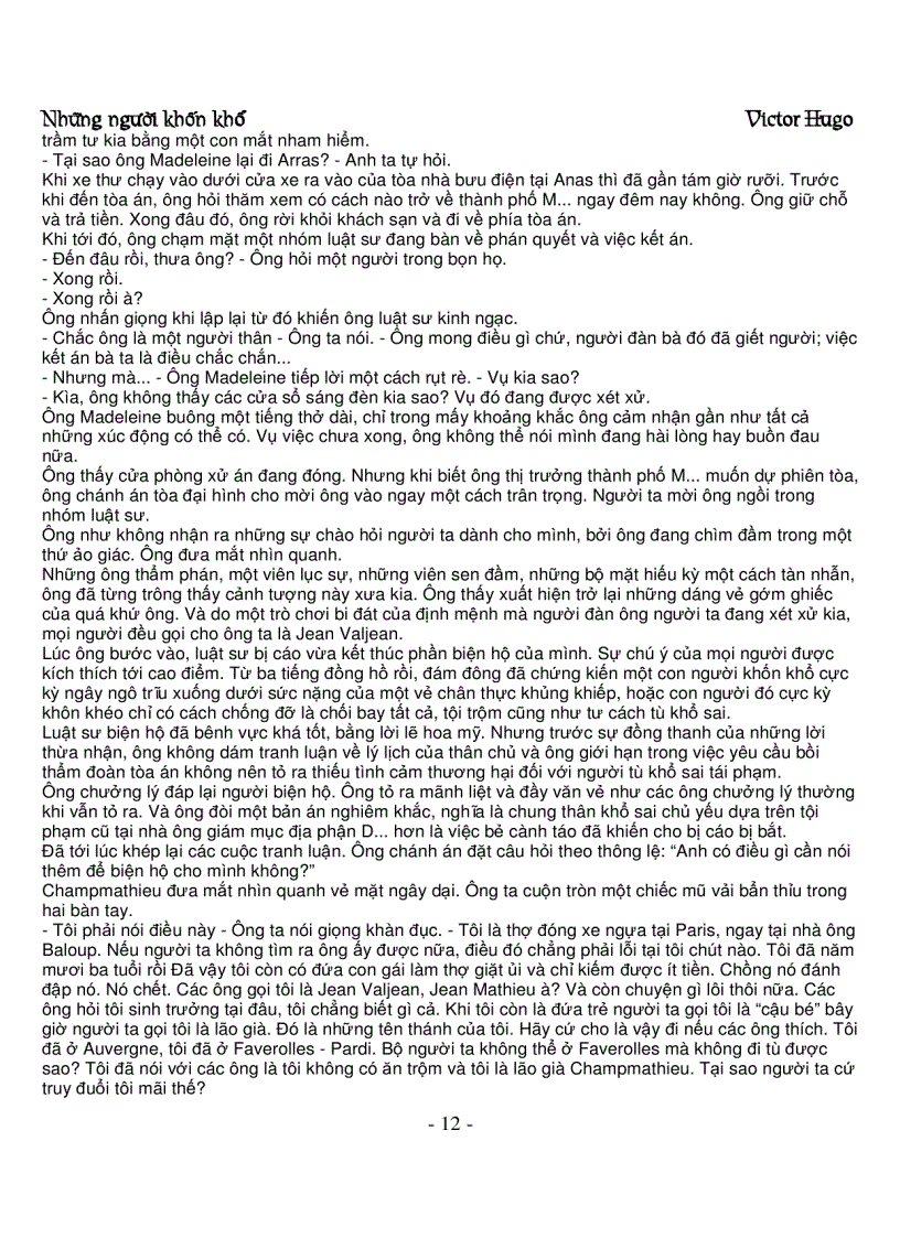 image for page Những người khốn khổ Victor Hugo