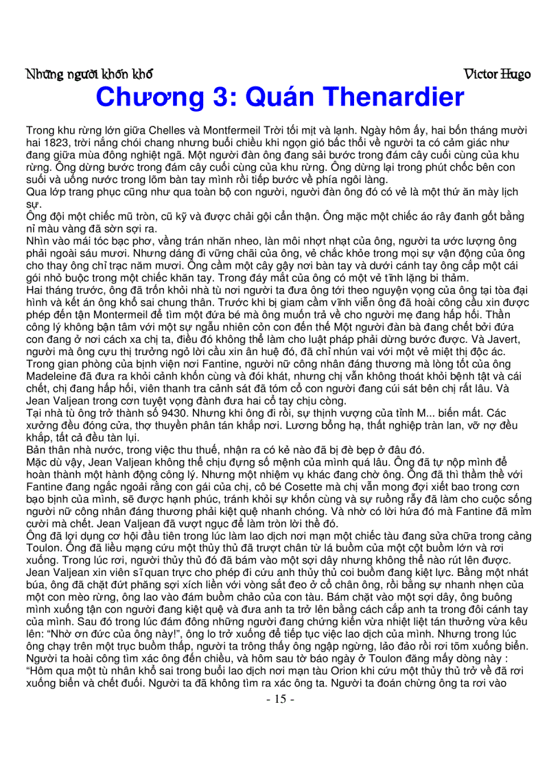 image for page Những người khốn khổ Victor Hugo