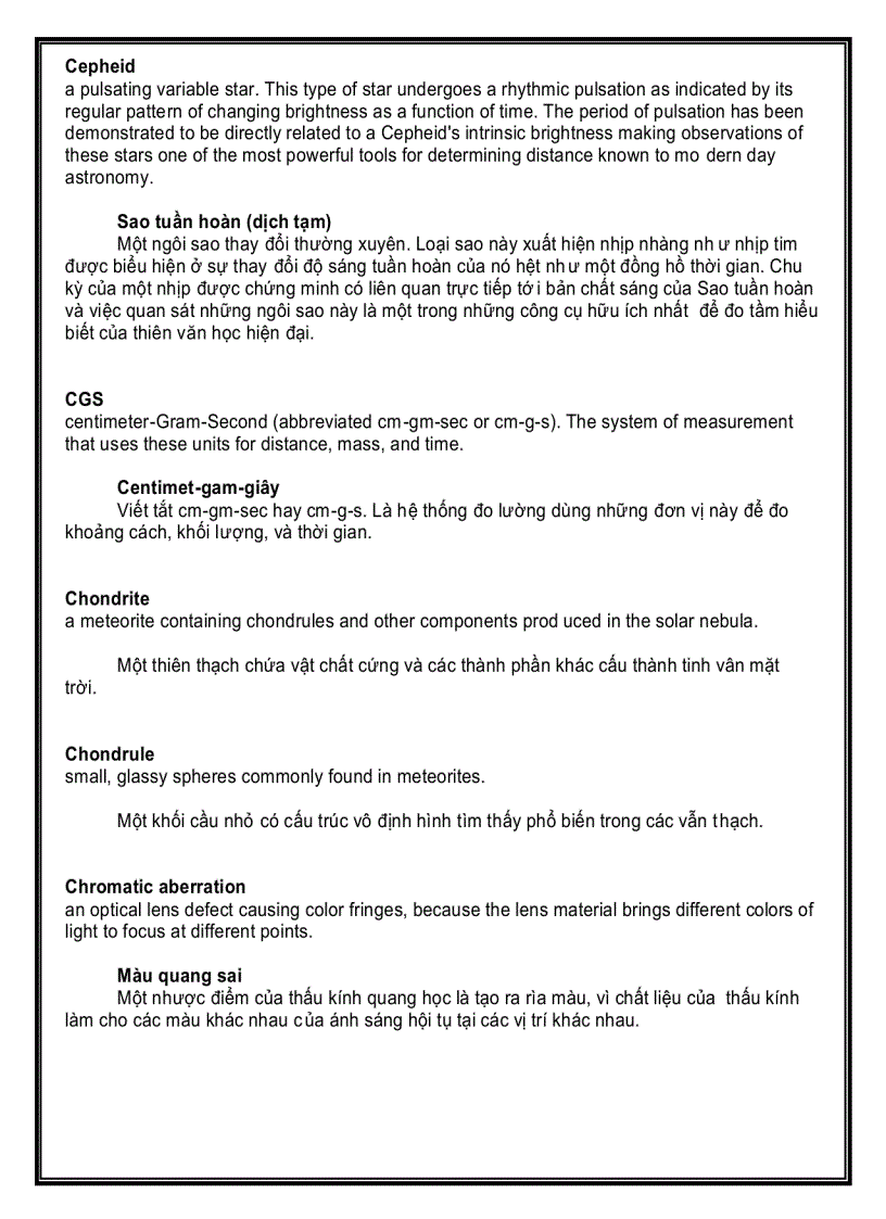 image for page Từ điển Thiên văn học