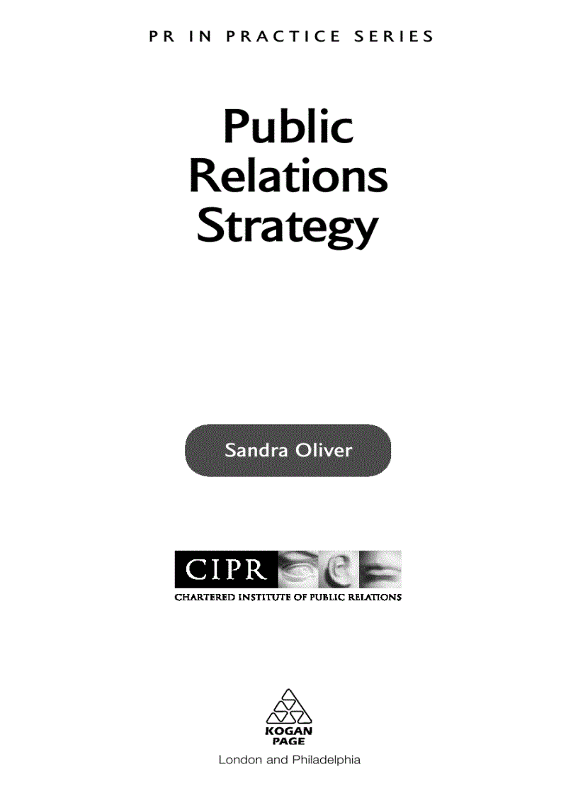 Sách chiến lược PR tác giả Sandra Oliver
