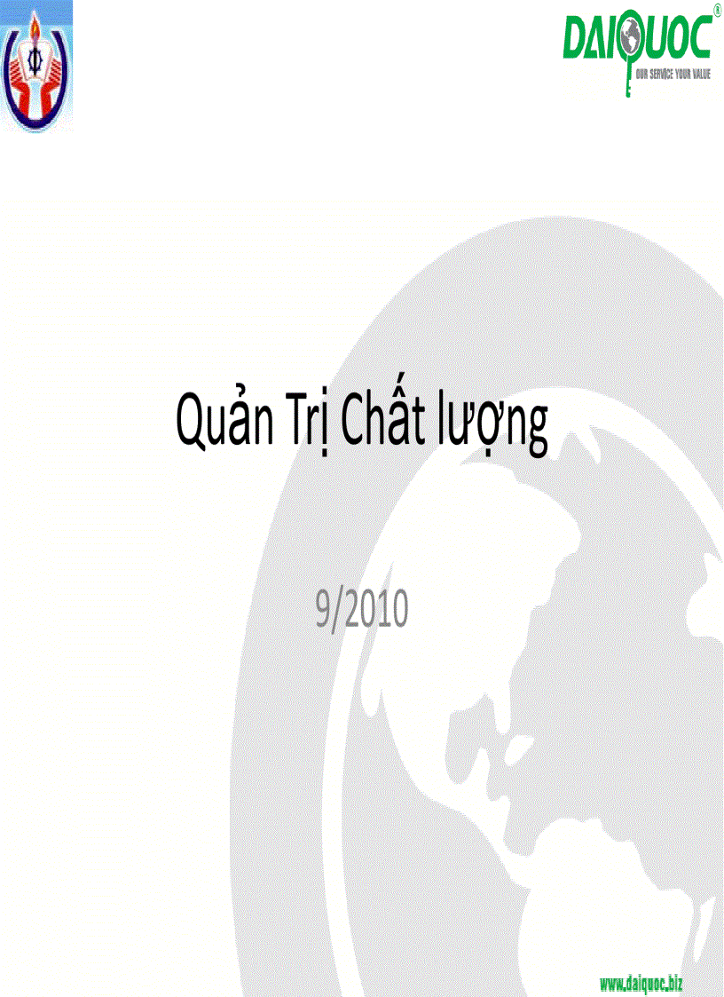 image for page Quản trị chất lượng giáo trình