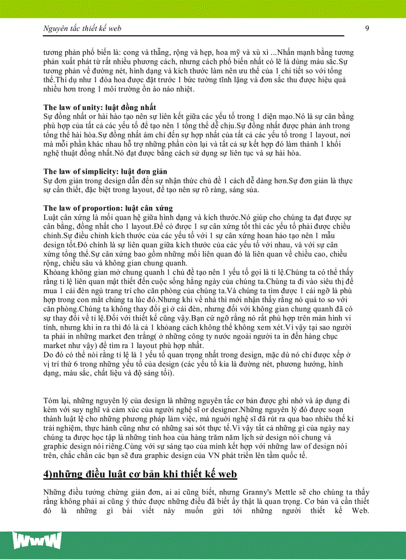 image for page Nguyên tắc thiết kế web 1