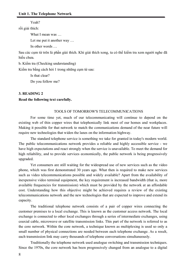 image for page Tiếng Anh chuyên ngành Điện tử Viễn Thông 1