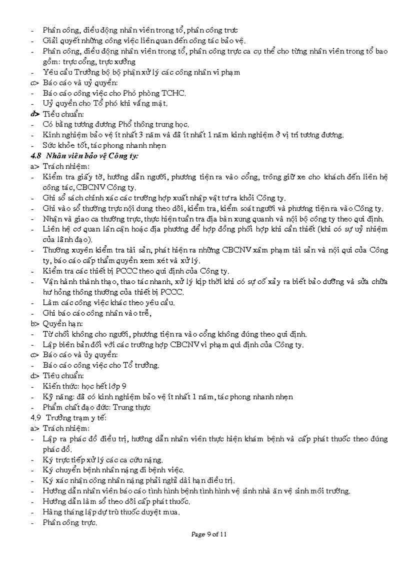 image for page Bản chức năng nhiệm vụ và mô tả công viêch của phòng tổ chức hành chính