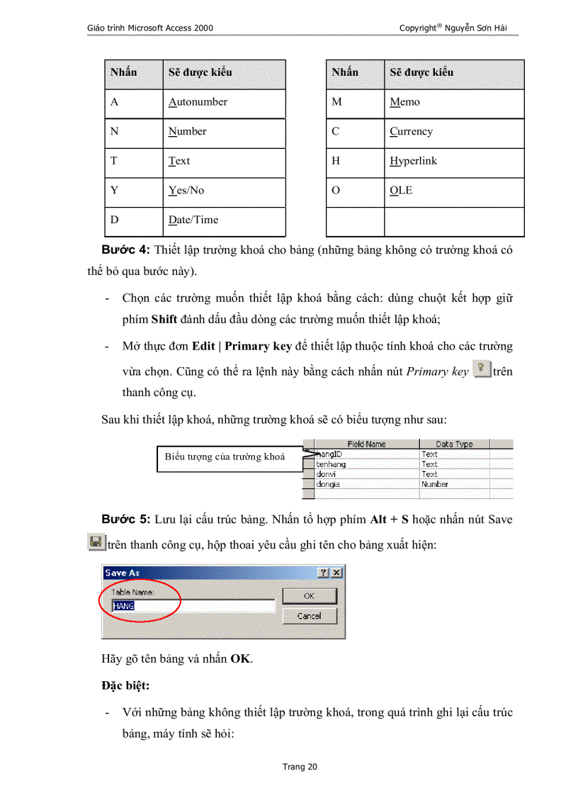 image for page Giáo trình Microsoft Access