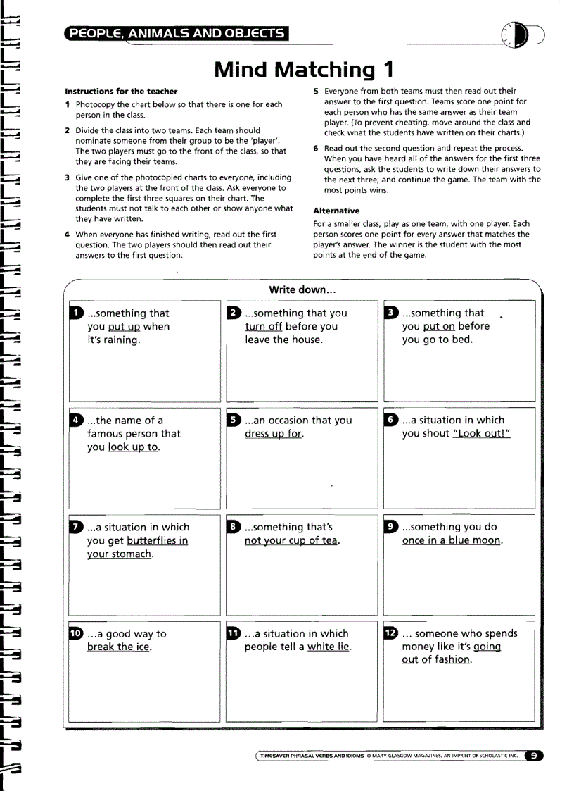image for page TimeSaver Phrasal Verbs Idioms