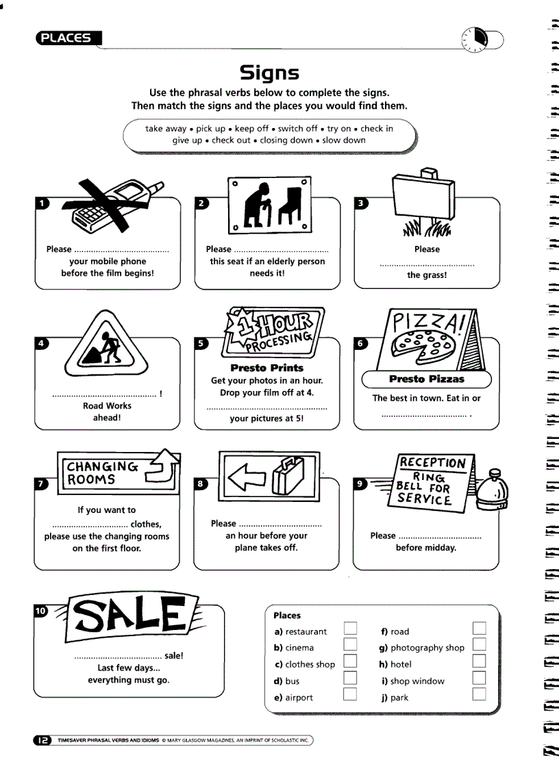 image for page TimeSaver Phrasal Verbs Idioms