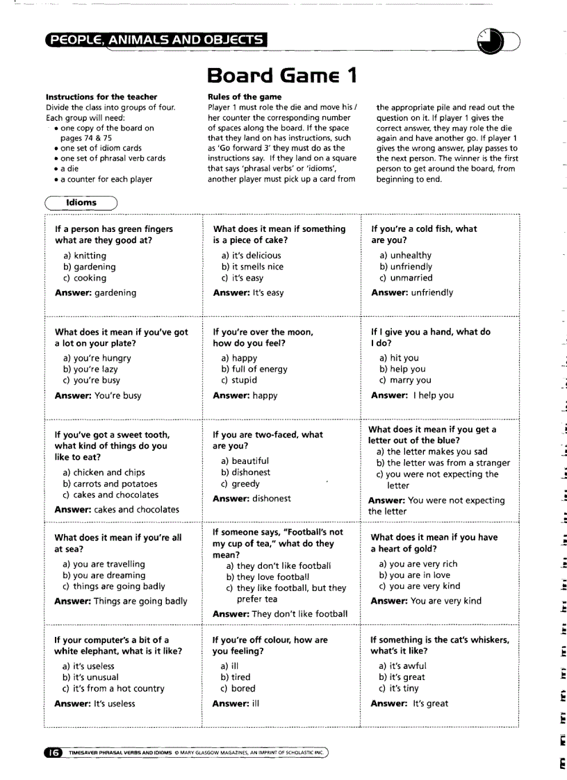 image for page TimeSaver Phrasal Verbs Idioms