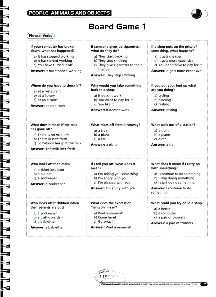 image for page TimeSaver Phrasal Verbs Idioms