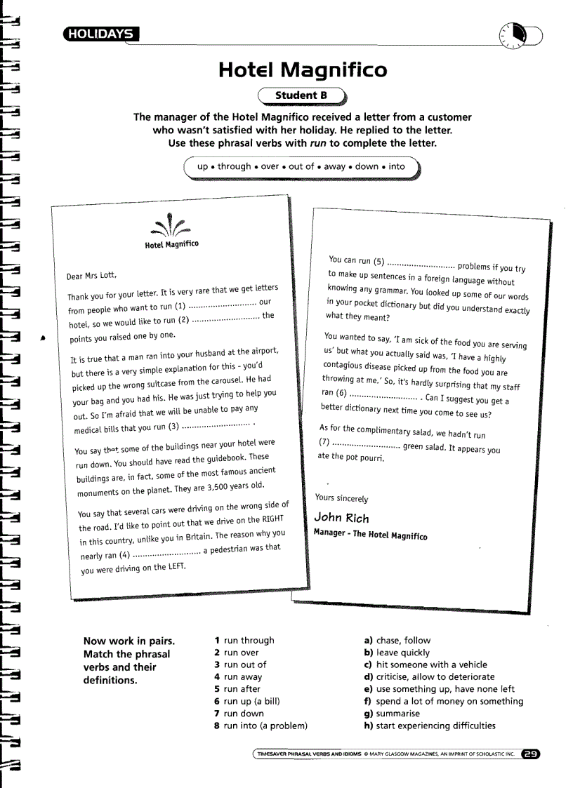 image for page TimeSaver Phrasal Verbs Idioms