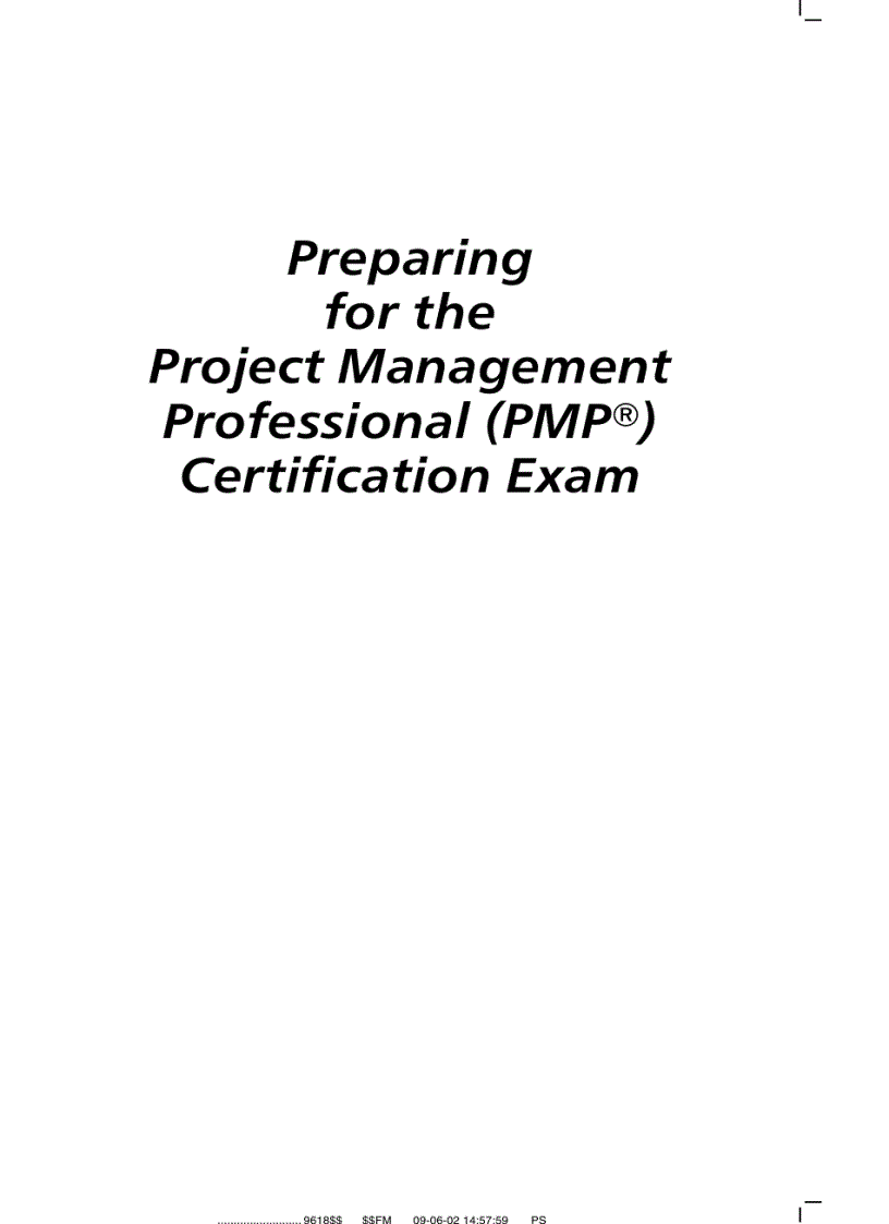 Luyện thi PMP Project Management Professionals