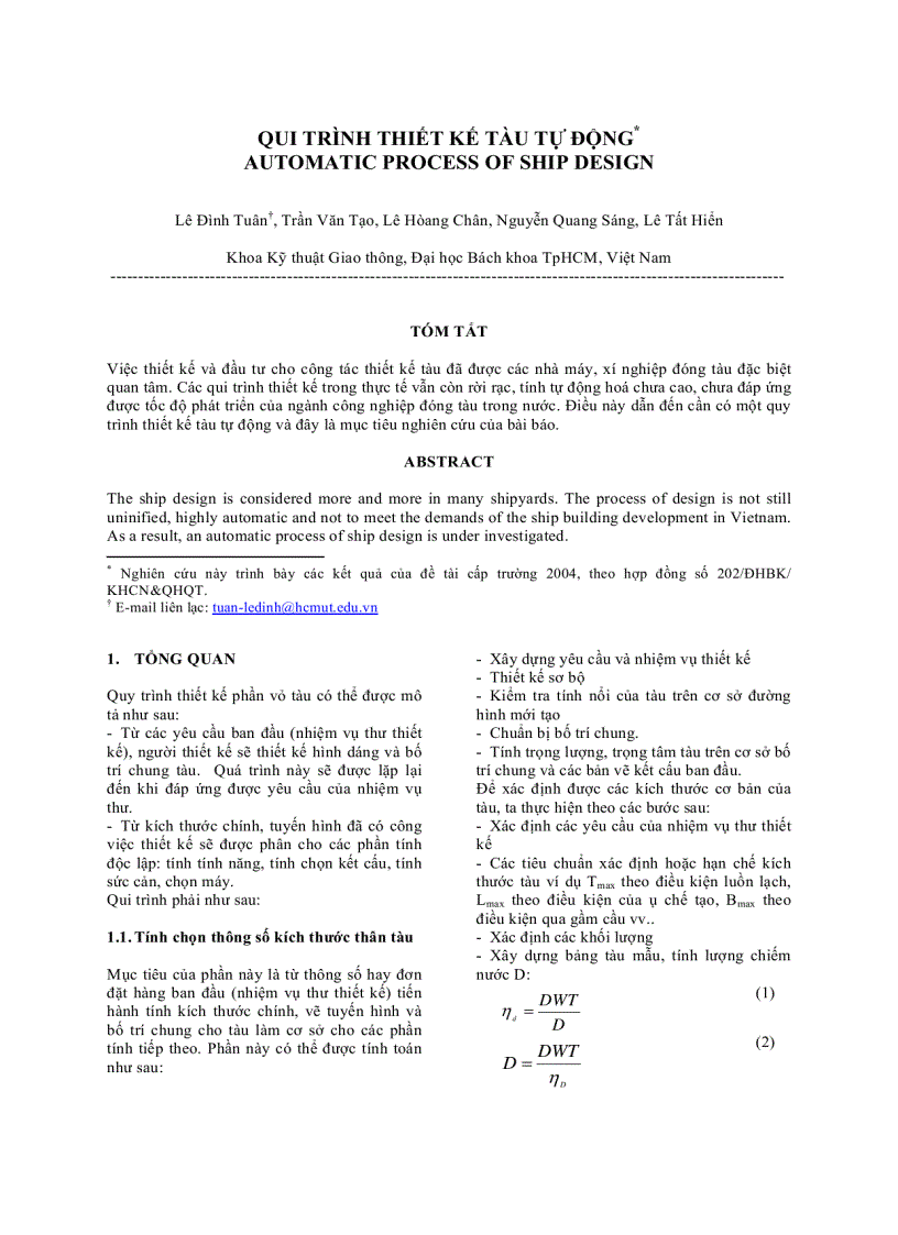 image for page Qui trình thiết kế tàu tự động