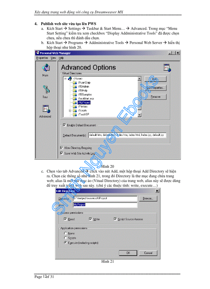 image for page Hướng dẫn xây dựng ứng dụng Web với DreamWearver