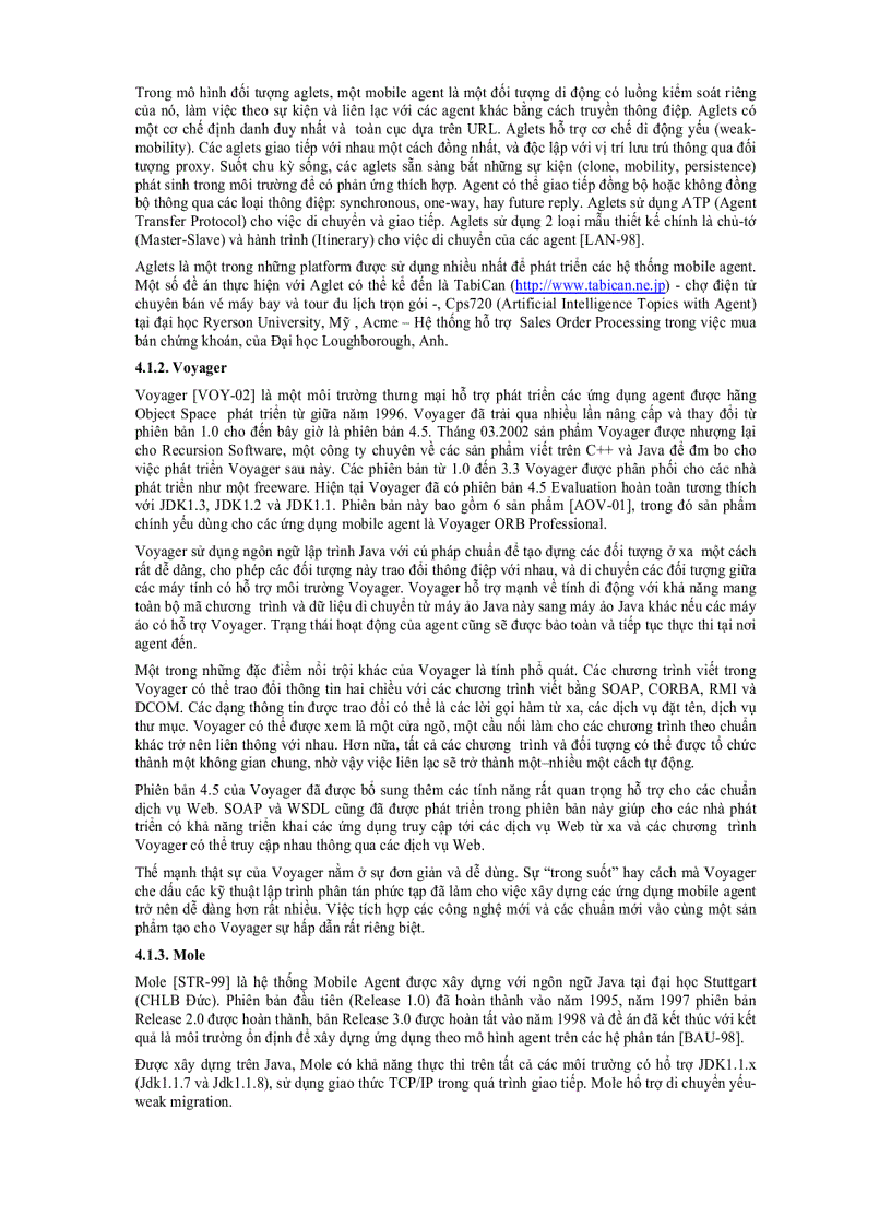 image for page Tổng quan về Mobile Agents