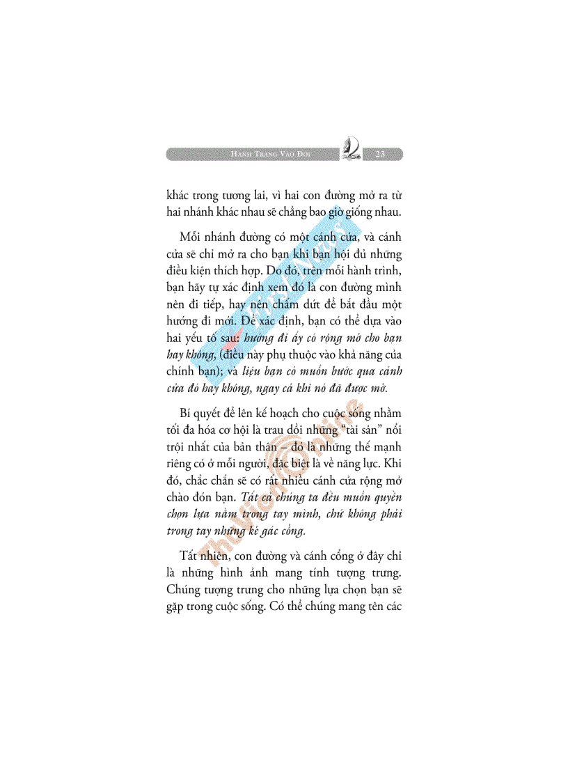 image for page Hành trang vào đời