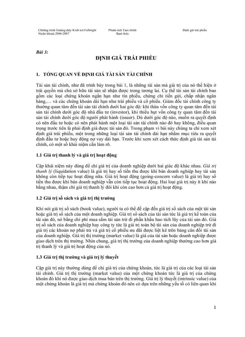 image for page Định Giá Trái Phiếu