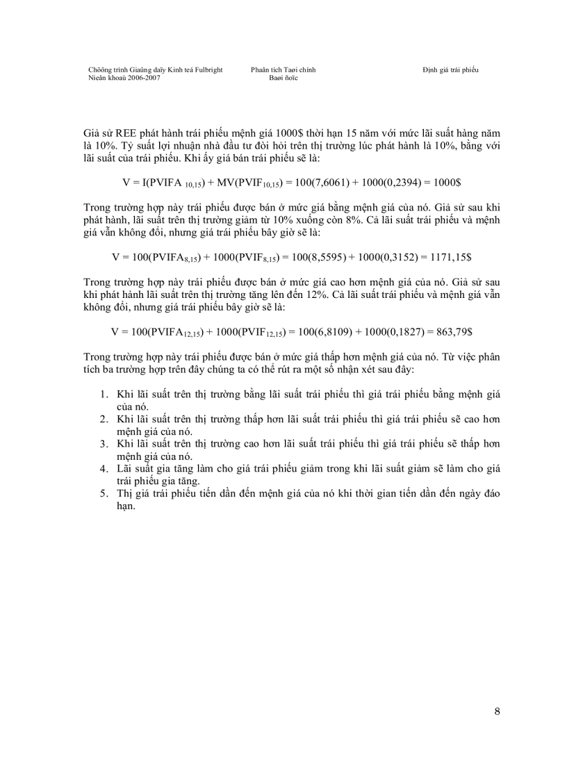 image for page Định Giá Trái Phiếu