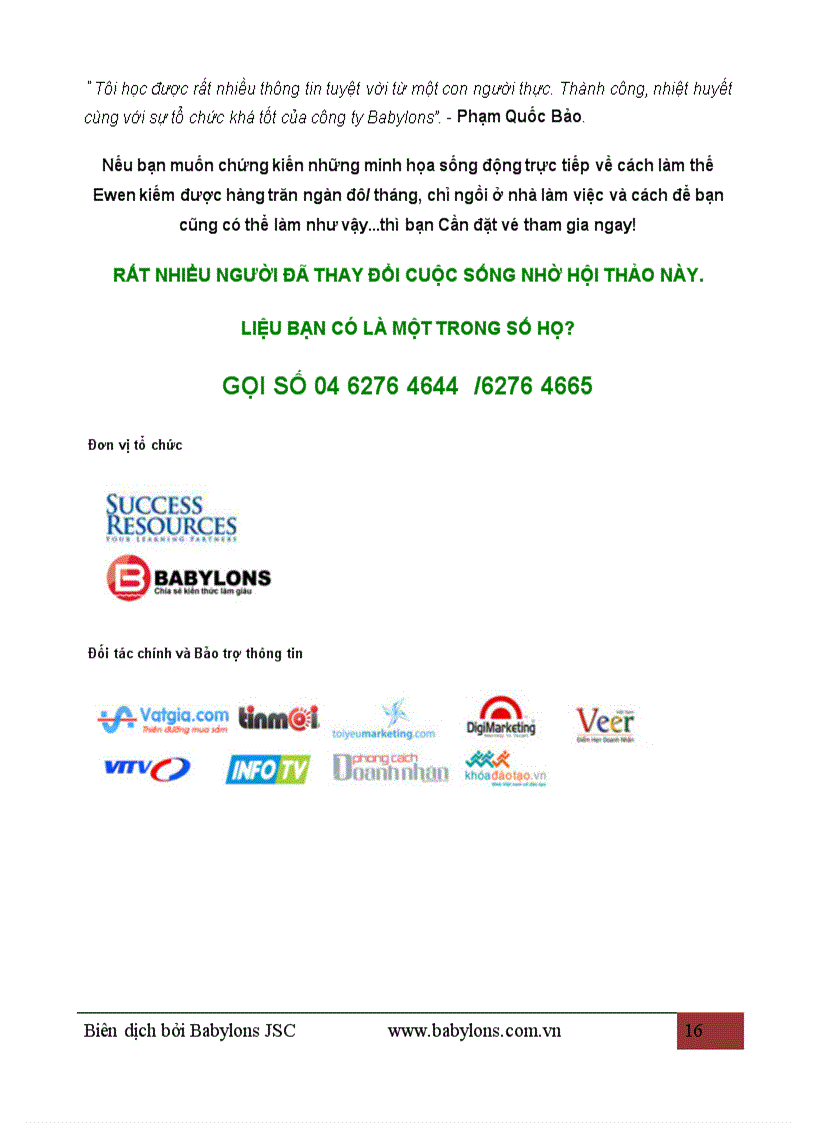 image for page Kiếm Tiền Từ Thông Tin