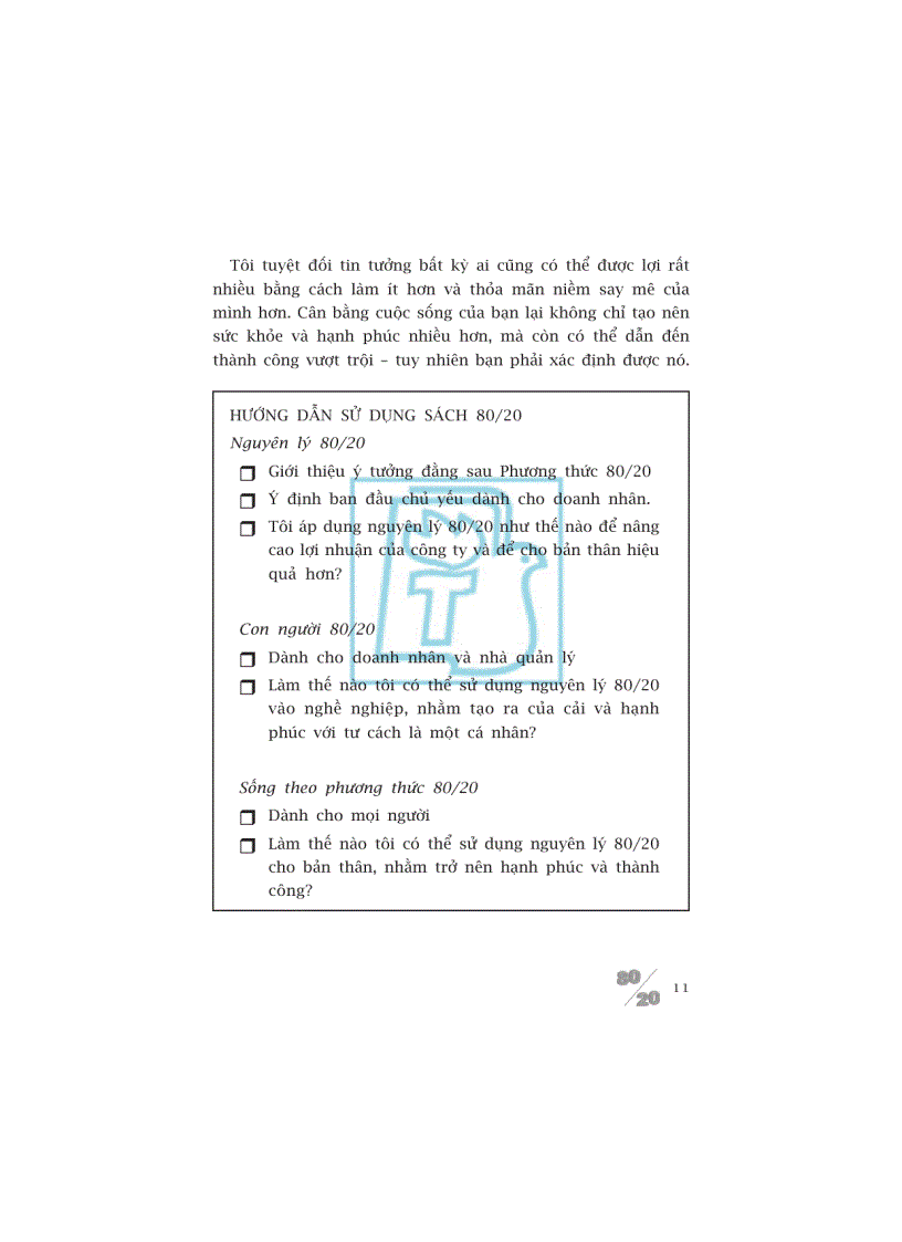 image for page Sống theo phương thức 80 20