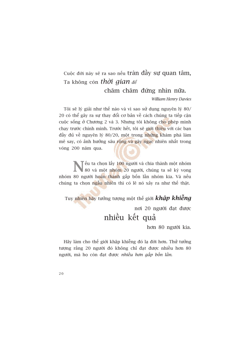 image for page Sống theo phương thức 80 20