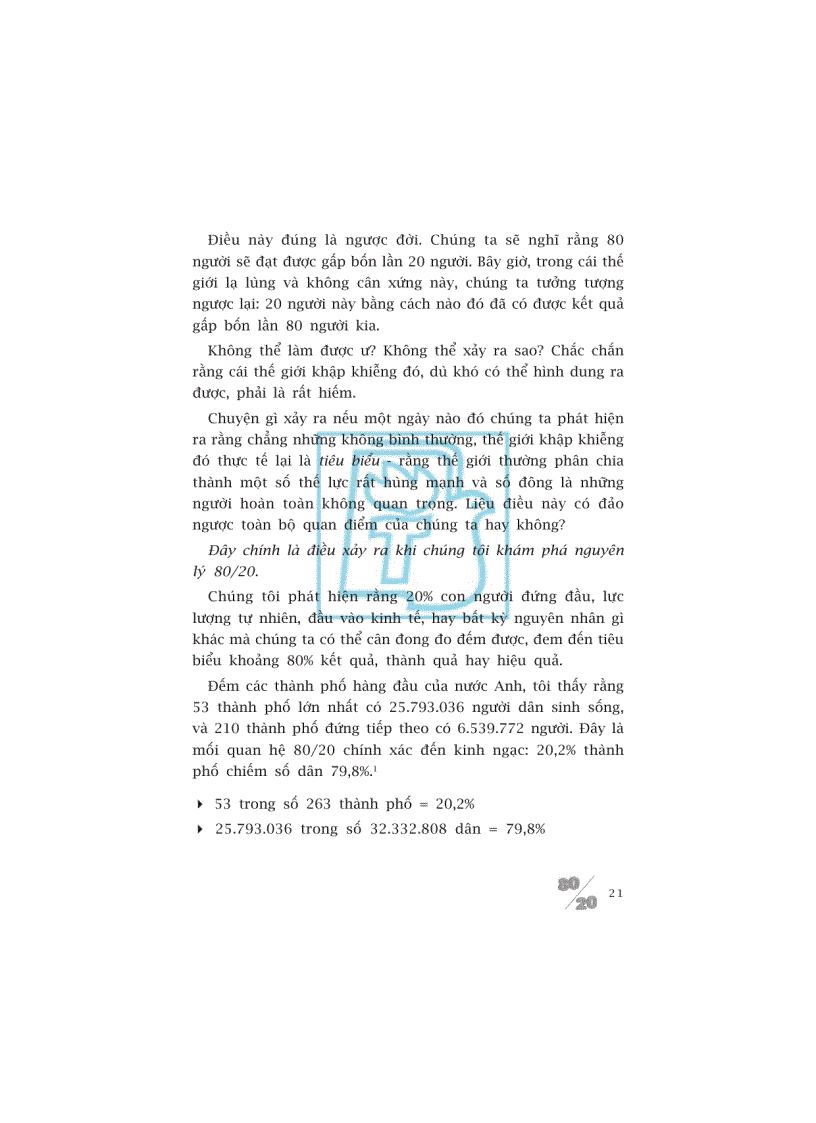 image for page Sống theo phương thức 80 20