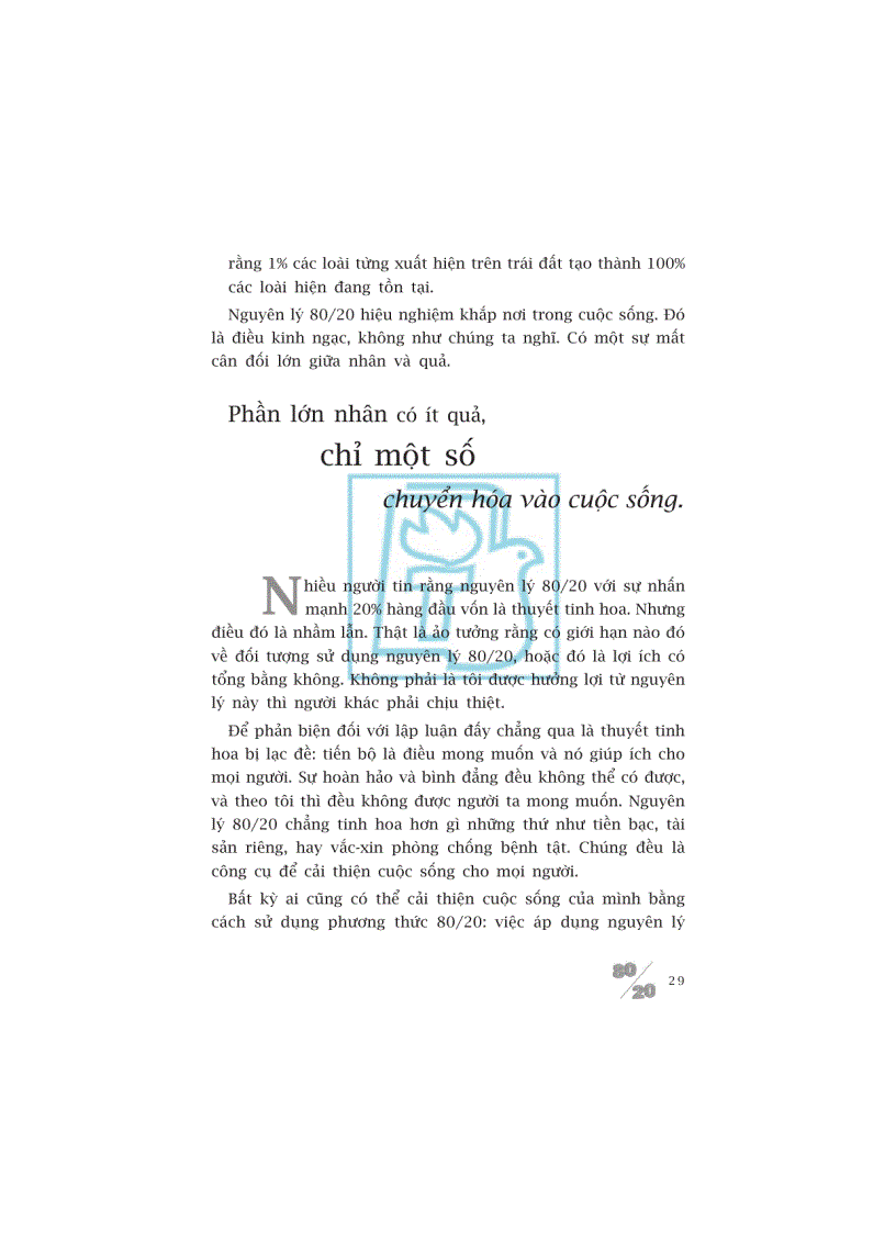 image for page Sống theo phương thức 80 20