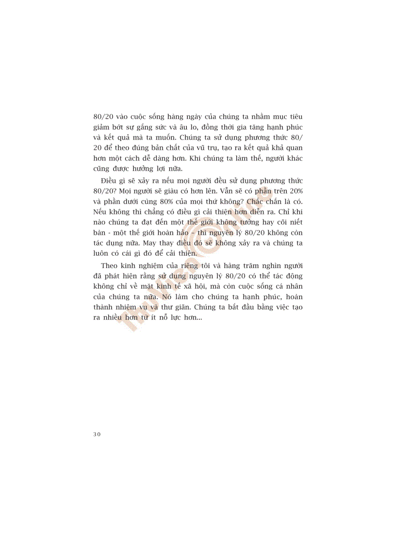 image for page Sống theo phương thức 80 20