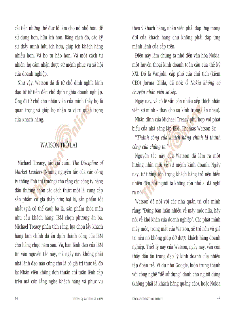 image for page Thomas J Watson Sr IBM Xác lập công thức tư duy